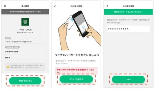トラストドックの操作画面・イメージ